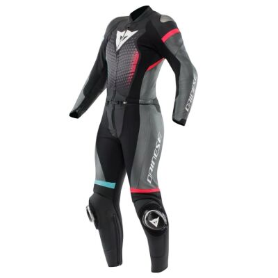 Dainese FULMINEA 2PCS dámská sportovní kombinéza antracitová/bílá vel.40